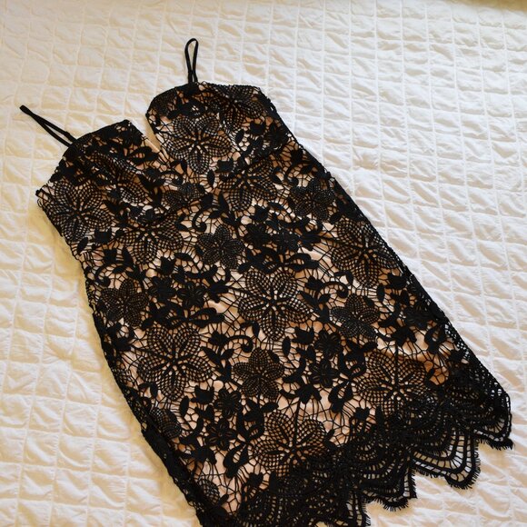 CLOSING SALE! 
Black Evening Cocktail Dress - Picture 3 of 9